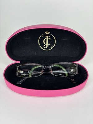 Juicy Couture Brainstorm Half-Rim 0EM5 Eyeglasses Frame Violet 52-17-130 Used
