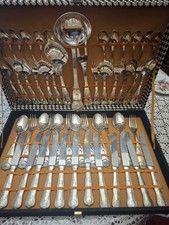 Servizio Di Posate ×12 Placato Argento Vintage