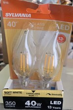 Sylvania LED 2700K Soft White Candelabra Bulbs 40W 2700 FREE SHIPPING INCLUDED.