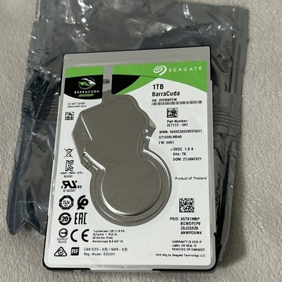 ST1000LM048 P/N: 2E7172-501 F/W: SDM1 TK ZDE Seagate BarraCuda 1TB