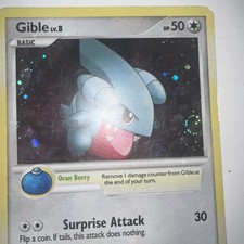 Gible 7/17 POP Series 6 Promo Pokemon Card Cosmos Holo Foil Rare LP Swirl on eBay