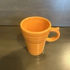 Fiesta Tangerine Latte Coffee Mug Cup Large Ring Handle Thumb Rest 18oz