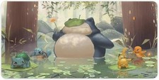 Snorlax and Friends Gaming Mouse Pad, Cute Pokemon Desk Mat Gaming Mouse Pad