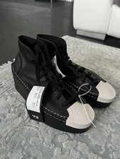 Y-3 Brick Court Kyasu Hi High Schwarz weiß Gr. 42 2/3 Leder