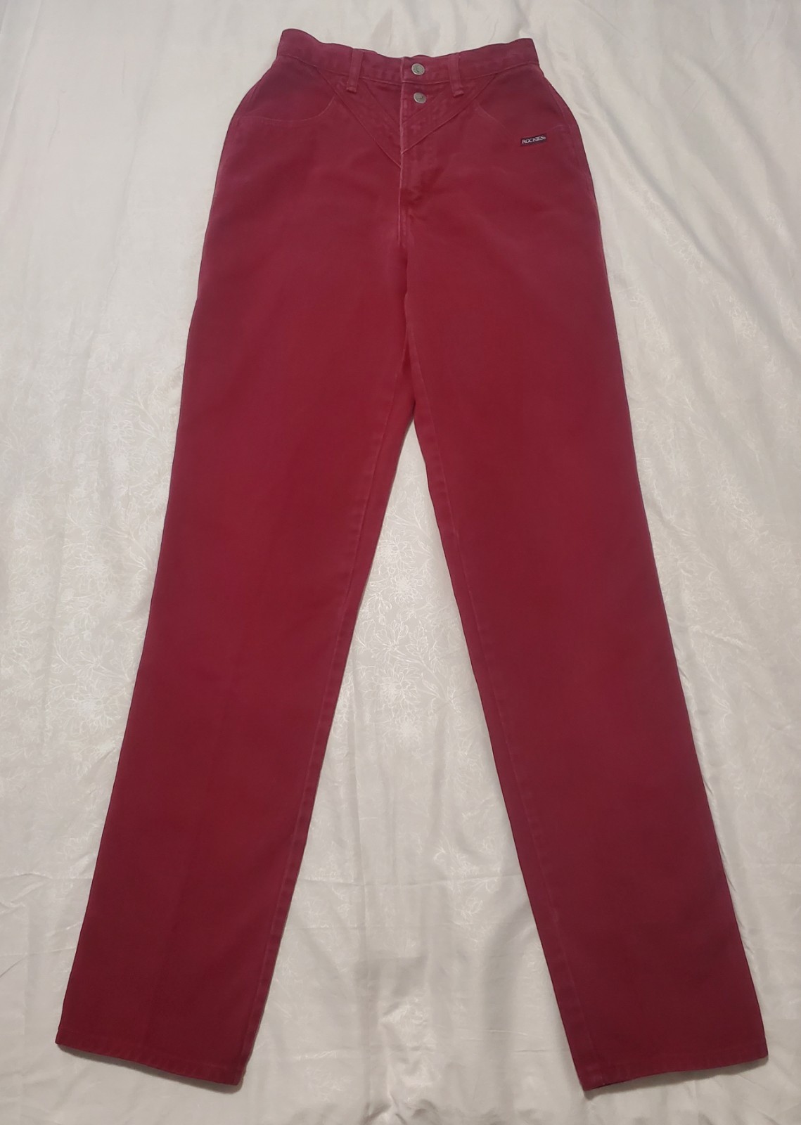 VTG 80s 90s Rockies Rocky Mountain Red Bareback High Rise Jeans 29/9 RN 17901
