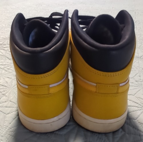 Nike Air Jordan 1 Mid University Gold/White/Black Men's 10. Sneakers 554724-170  - Picture 4 of 7