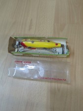 Vintage Creek Chub 6 Inch Lure Yellow Red