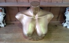 Vintage Golden Colour Mannequin - Chest Only - Free Delivery