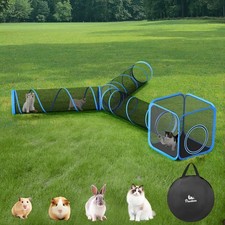 Outdoor Cat Enclosures for Cats Indoor, Patio Portable Mesh Cat Tunnel, Playh...