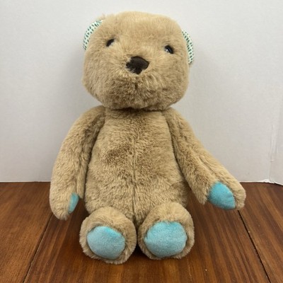B Softies 11  Light Brown Teddy Bear Plush Teal Paws Soft Toy Stuffed Animal