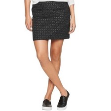 T8 Y2K VTG NWT Gap Black Jacquard Geometric Pattern Mini Skirt Size 4