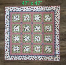 HANDMADE Baby Toddler Quilt Blanket 100 Cotton 47" x 47" NEW