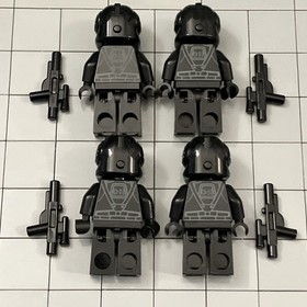 LEGO Star Wars Imperial V-Wing Pilot Minifigure SW0304 Lot Of 4 E8 1