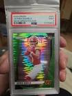 2024 Panini Prizm #347 Jayden Daniels Neon Green Pulsar PSA 9 Rookie Commanders