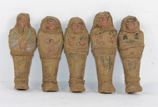 COLLECTION DE RARE ANTIQUE ÉGYPTIENNE ANTIQUE 5 Statues pharaoniques...