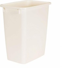 Rubbermaid 21 Quart Kitchen, Bathroom and Office Wastebasket Trash Can, Bisque