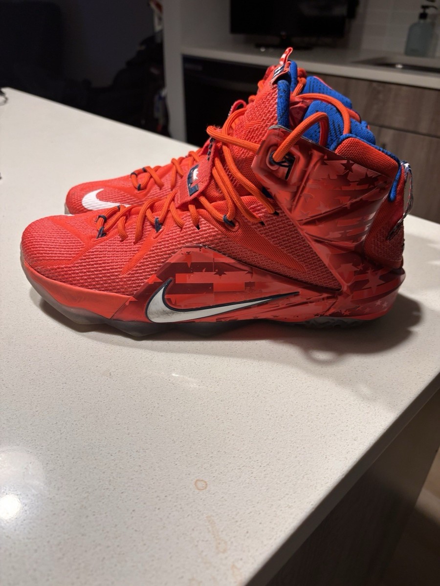 や*さ様 未使用 Lebron 12 Independence Day 27.5 Nike Lebron 12 USA Independence Day Sneaker Review - YouTube