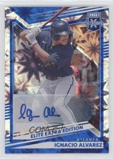 2022 Elite Extra Edition Blue Signatures 8/20 Nacho Alvarez Jr Ignacio Auto t2a
