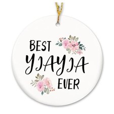 Gifts Ornament, Nana Grandma Gift from Grandkids, Best Ever Ornament, Yiayia