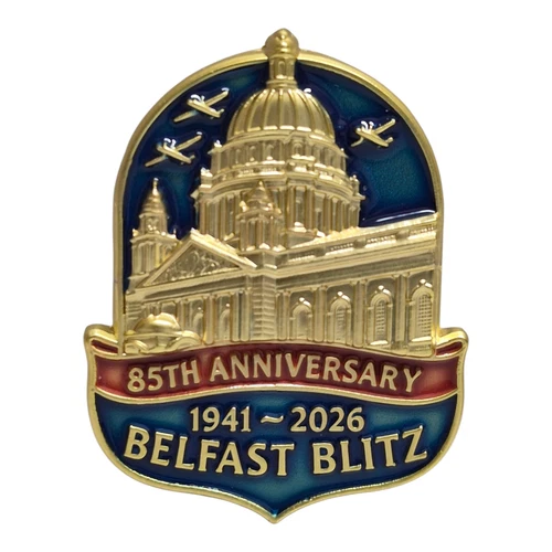 Belfast Blitz 85th Anniversary Enamel Badge 2026
