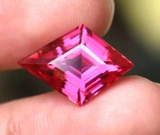 25 Ct Natural Pink Sapphire Faceted Ceylon Fancy Cut Certified Loose Gemstone