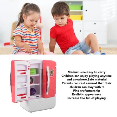 Simulation Miniature Refrigerator Toy Kids Pretend Play Refrigerator Small SET