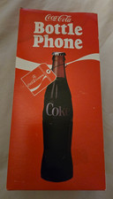 Coca Cola Coke Bottle Shaped Wall Mount Corded Telephone in Original Box 1983