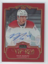 2019-20 O pee chee Platinum V.I.P Red Rookie **RARE** 03/10 Nick Suzuki Rookie