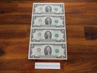 UNCUT SHEET OF (4) U.S. $2 TWO DOLLAR BILLS UNCIRCULATED MINT GEM MONEY CASH NEW — photo 1