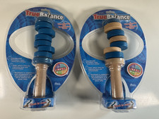 NEW True Balance Handheld Wooden Toy Game by Excite STEM Coordination Blue Nat