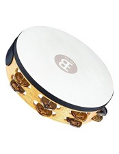 Meinl Tamburello Tah2m-Snt 10" Legno Naturale con Doppia Fila Sonagli Percussion