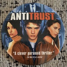 Anti Trust Promotional Movie Pin Classic Video Store Collection