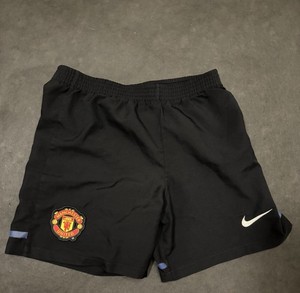 Manchester United Football Soccer Shorts Youth Children’s Large Nike Black