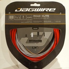 Jagwire Road Elite Sealed Brake Cable Kit - RED - UK STOCK - FAST POST