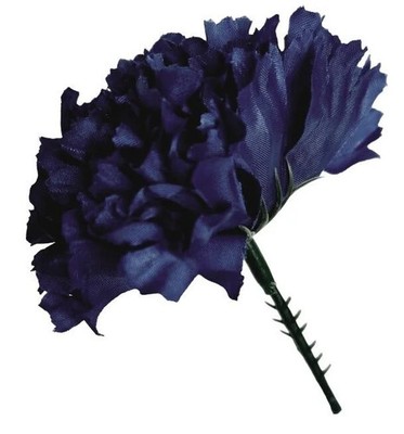 Künstliche Nelke Pick für Blumen Tribute - Marineblau