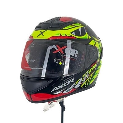 Axor Rage Python rot gelb schwarz glänzend Integralhelm Rennradhelm Ausstellungsstück