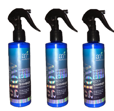 Glow tanning oil Artnaturals Skin Sun Care SPF15 Body Shimmer Hawaii Reef Safe