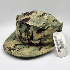 NEW! Size 7 1/4 US Navy NWU Type III AOR2 Woodland Hat Utility 8 Point Cap Cover