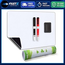 Magnetic Whiteboard 20x13 Inches for Refrigerator with Markers and Eraser