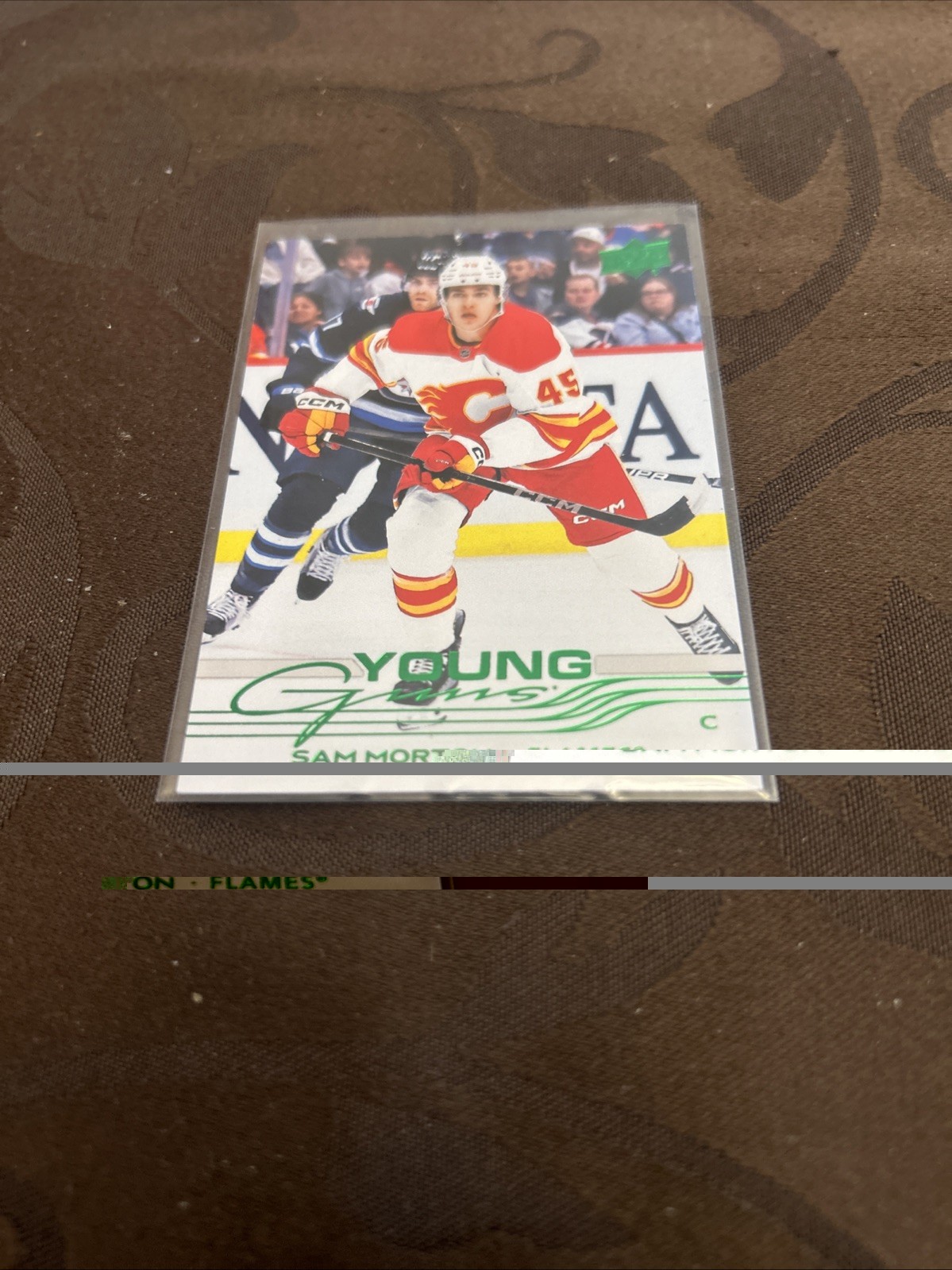 Sam Morton 2025-26 Upper Deck Series 1 Young Guns Holiday #215 RC