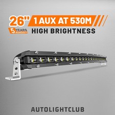 Curved 202632384450 Slim Single Row Led Light Bar Off Road Driving Suv Atv