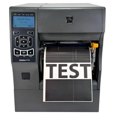 Zebra ZT420 TT Industrial Label Printer Peel Rewind LAN USB BT Dead Pixel AsIs