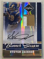 Steven Jackson 2007 Leaf Limited /15 Banner Season Patch Auto Autograph Jersey 5