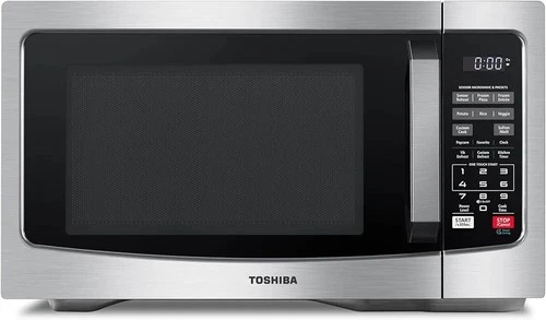 TOSHIBA Countertop Microwave Ovens 1.2 Cu Ft Heat Food Removable Kitchen 12.4 "