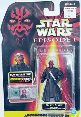 Star Wars Hasbro Episode 1 Darth Maul Dual Bladed Collection 1 Blister Card 