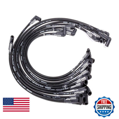 Moroso Spark Plug Wire Set Ultra 40 Spiral Core 8.65 Mm Black 90 Degree Plug