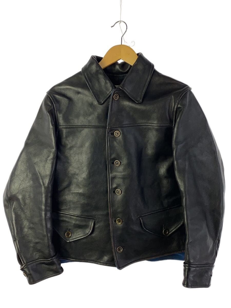 Heller S Cafe Leather Jacket Blouson/38/Horseskin/Blk 3617