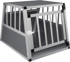 Box Trasportino Cane Auto, Gabbia Cane Da Auto, Trasportino Cani in Alluminio, S