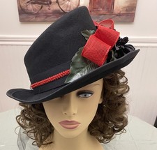 Ladies Victorian Top Hat Side Saddle Equestrian Riding Hat Reenactment Civil War