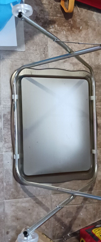 3pc vintage king size tray table set MCM TV dinner Metal Foldaway - Picture 4 of 9